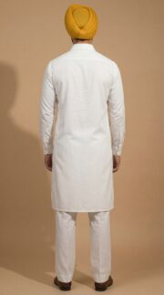 White Kurta Pajama - Image 4